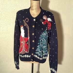 Christopher & Banks Women's Sweater Cardigan - Black